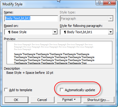 microsoft word formatting marks definition