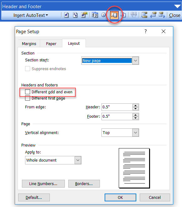 how to delete header section in word