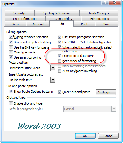 microsoft word trial 2003