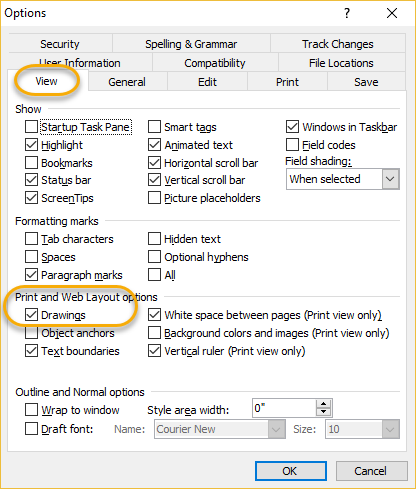 microsoft word text not printing in correct place