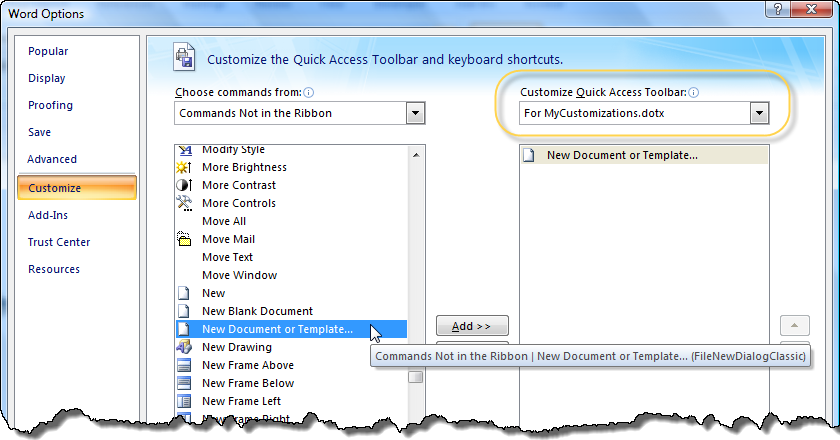 keyboard shortcut to open new document in word