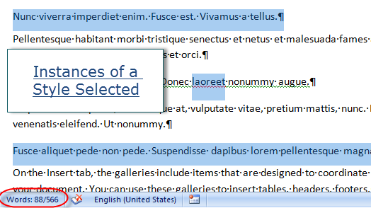 word for mac 2017 sytle paragraph or linked