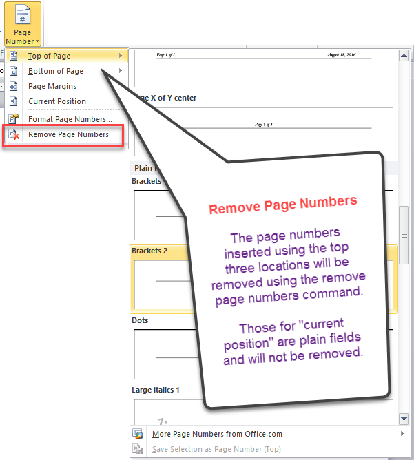 word start page numbers on page 3 word 2010