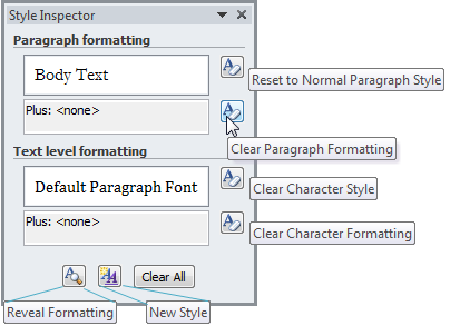 clear all formatting word for mac