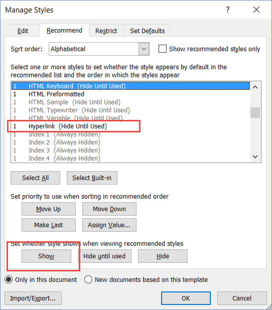 Microsoft word style sets download