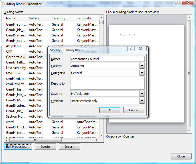 setting up autotext in outlook 2013