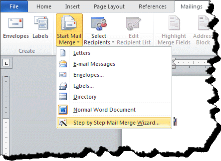 how to do a mail merge in word 2002