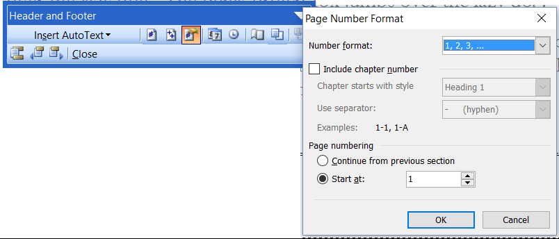 how to remove page numbering in word 2016
