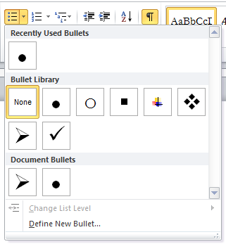 The Home Tab In Microsoft Word