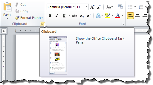 The Home Tab In Microsoft Word