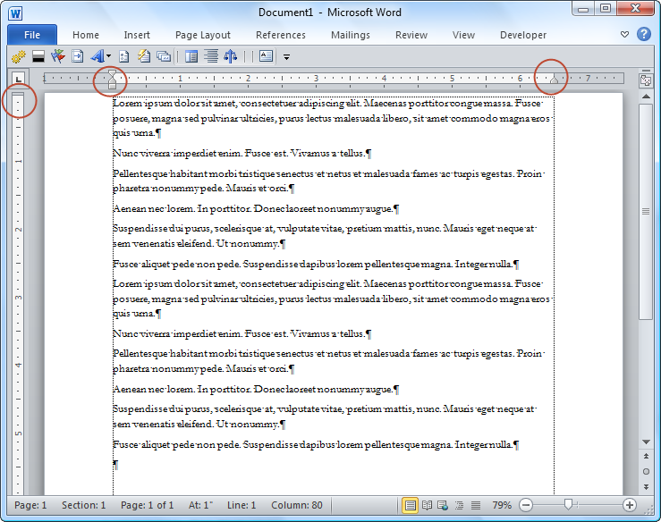 word for mac text wraps outside margin