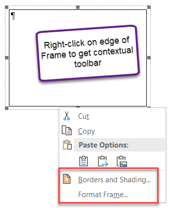 add border to text form field word 2007