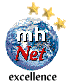 Recognized with three stars of excellence by the Mental Health Net!