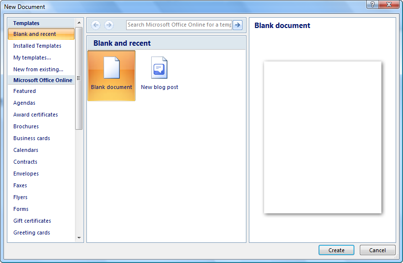 1. Start typing your new document - Basic Concepts in Microsoft Word