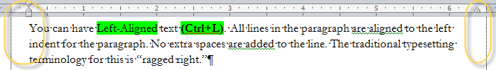 You can have Left-Aligned text (Ctrl+L). All lines in the paragraph are aligned to the left indent for the paragraph. No extra spaces are added to the line. The traditional typesetting terminology for this is “ragged right.”