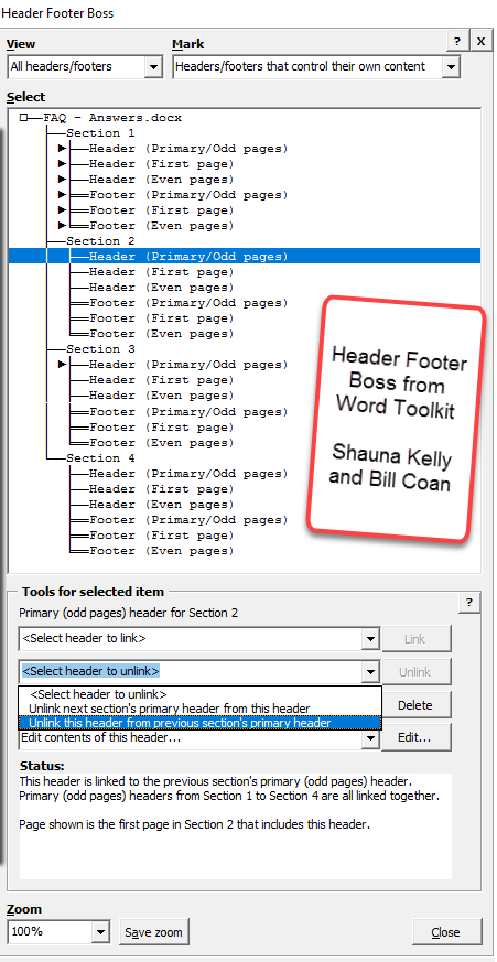 Headers Footers Help Microsoft Word