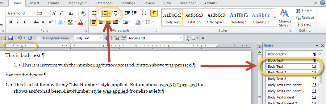 how to create a first line indent in word