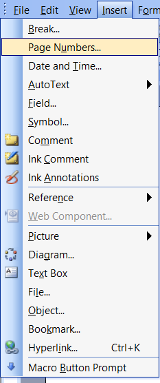 how to delete a page in microsoft word 2003