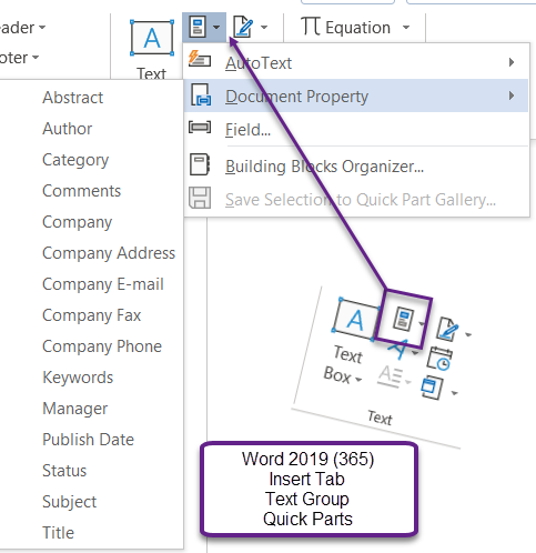 microsoft word insert content control