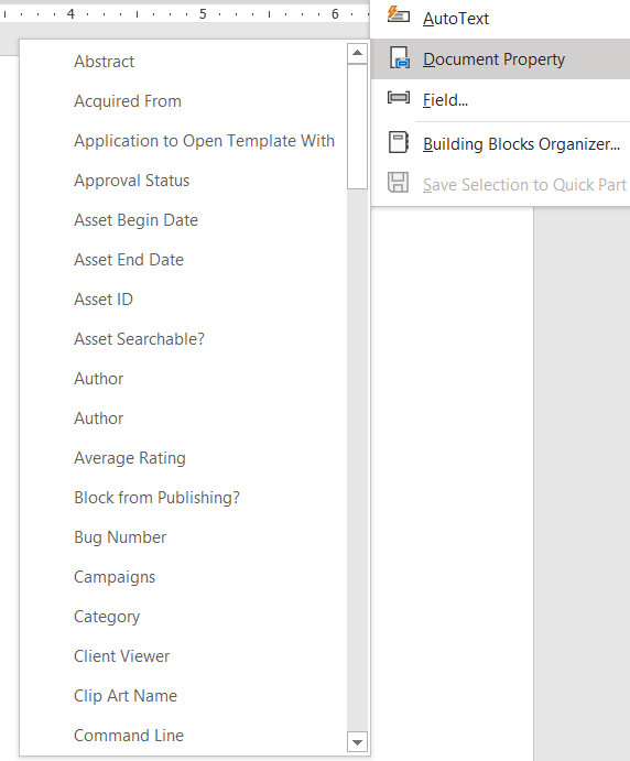 microsoft word link content control to database